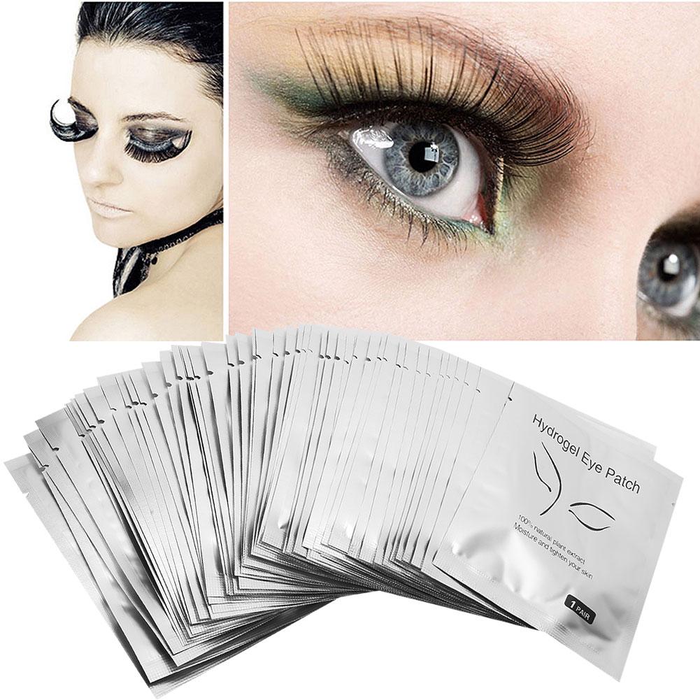 50 Pairs Eyelash Pads Lashes Extension Moisturizing Grafting Eyelash Eye Patches Stickers