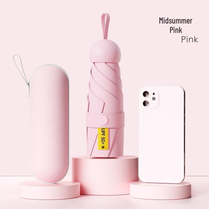 "Portable Capsule Umbrella: Compact, High-End Sunshade & Rain Protection"
