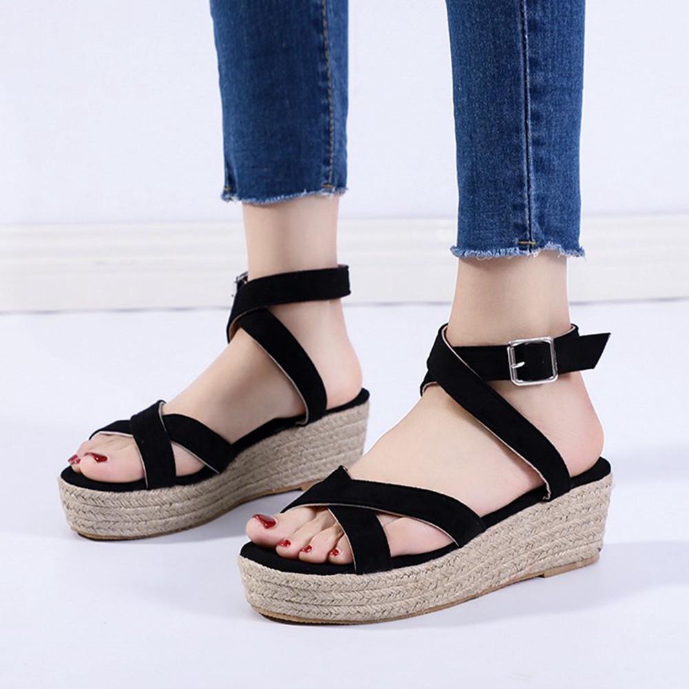 flat wedge platform heel