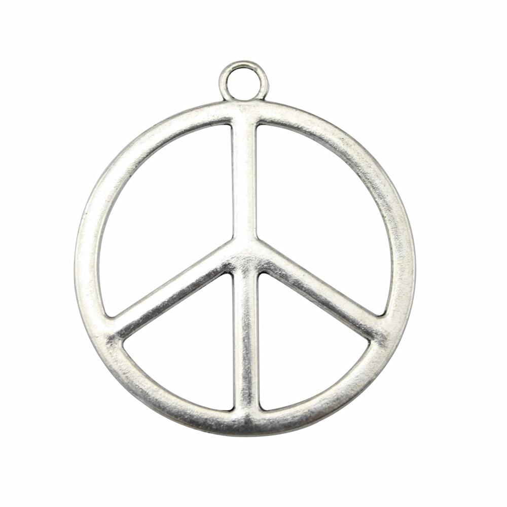 

4шт Шармы Мира Шармы Античное серебро Цвет Цинковый сплав 42 мм