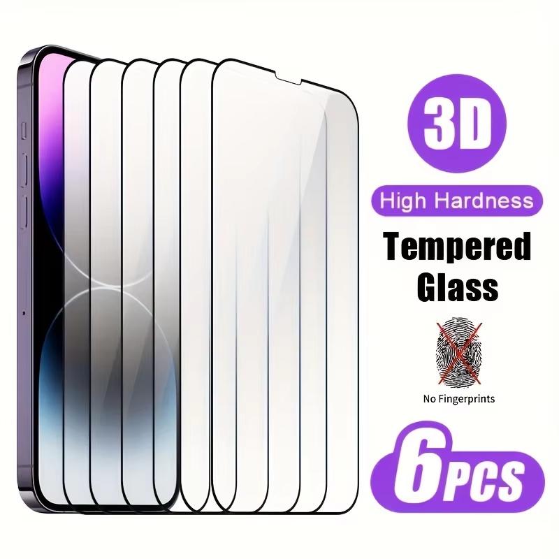 6Pcs Tempered Glass For iPhone 17 16 15 14 13 12 11 Pro Max Mini Screen Protector For iPhone 7 8 Plus 16e XR X XS Max Glass Film