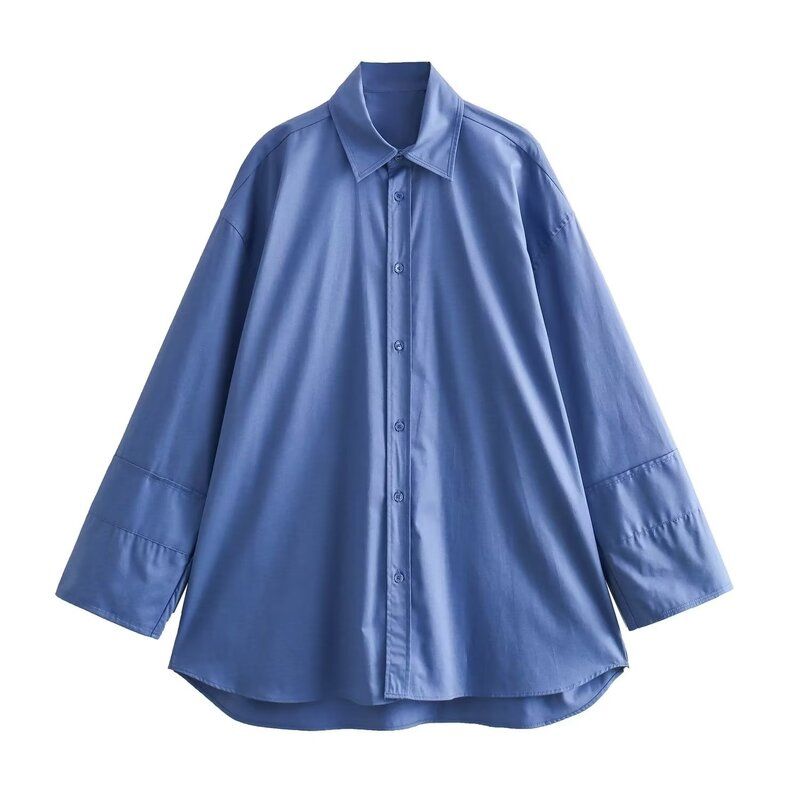 Fashion Style Fall and Winter New Arrival Women's Clothing Slim Looking Versatile Trench Coat Fabric Loose Long Sleeves Shirt 8946202 400