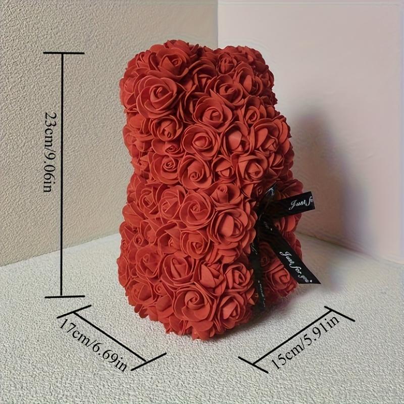 Artificial Foam Immortal Rose Bear - Perfect for Valentine's Day, Mother's Day, Anniversaries, Weddings, Birthdays and Christmas