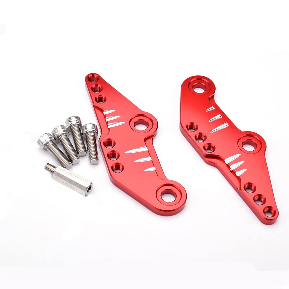 LEDISHUN Step Up Bracket Z250SL NINJA250SL Dedicated Step Offset Plate красный