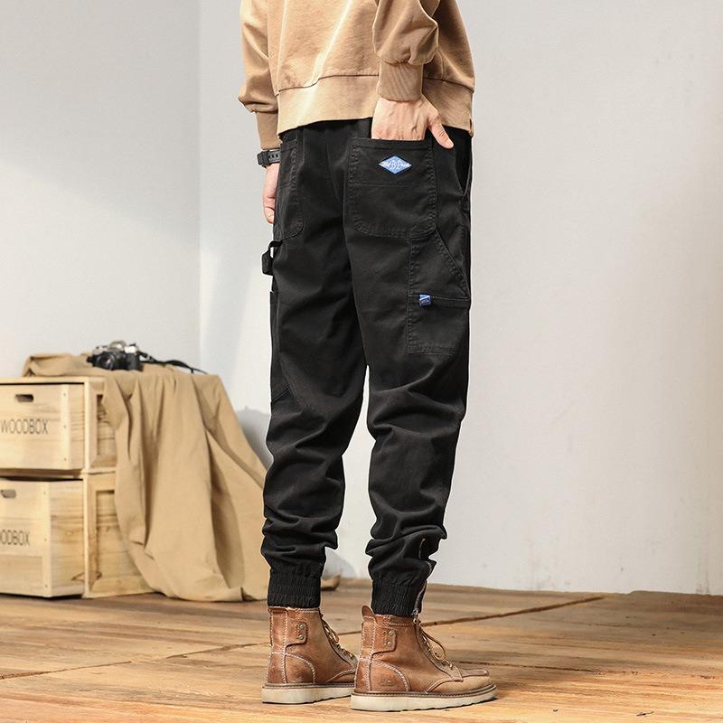 Outdoor Sports Overalls Men's High-end Trousers Loose Casual Wear-resistant Multi-pocket Outer Pants Men's Trendy Brand