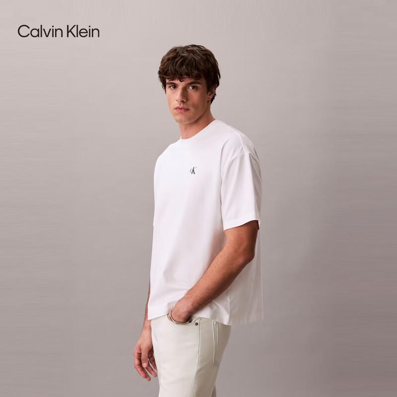 Calvin Klein Jeans Men's CK Print Cotton Round Neck T-Shirt