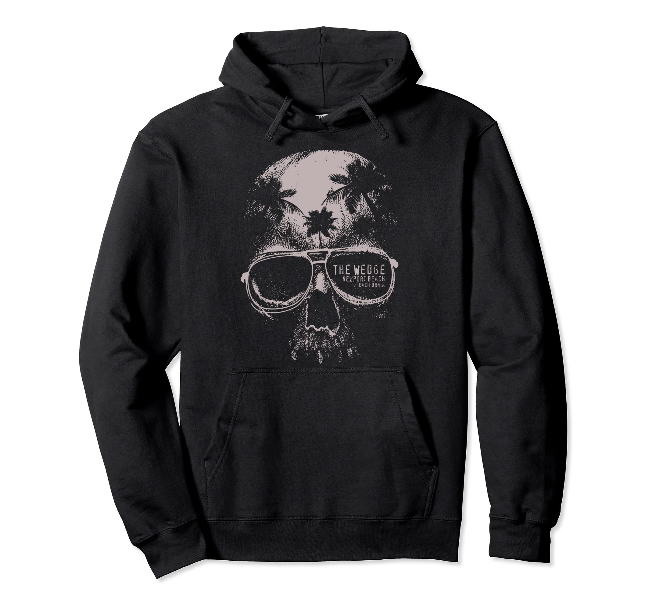 

Wedges Newport Beach Skull Summer California Surfing Hoodie чорний