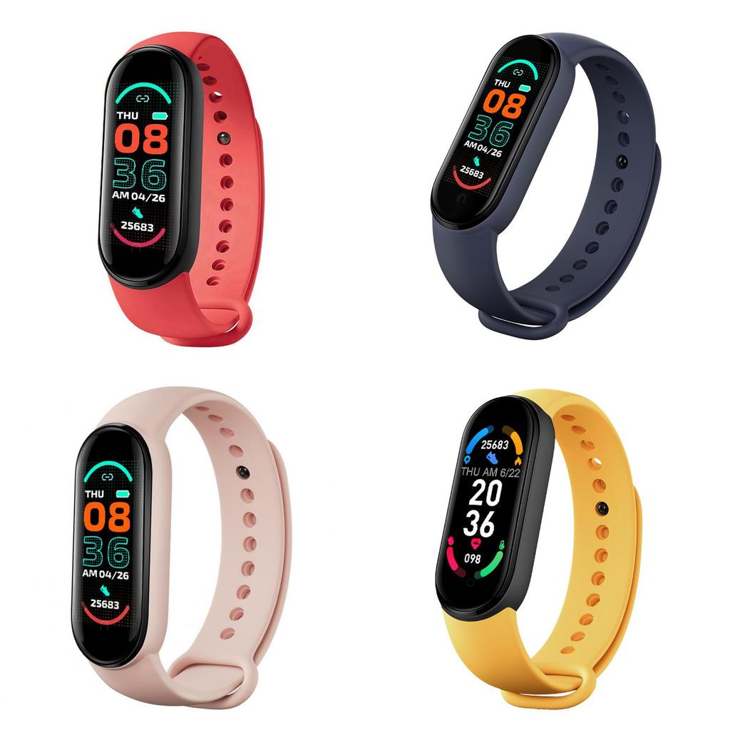 M6 Smart Fitness Band With Step Counter Heart Rate Monitor Digital Display For Students
