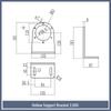 0.6KG-40KG Magnetic Powder Brake and Clutch Bracket, Single/Double Axis