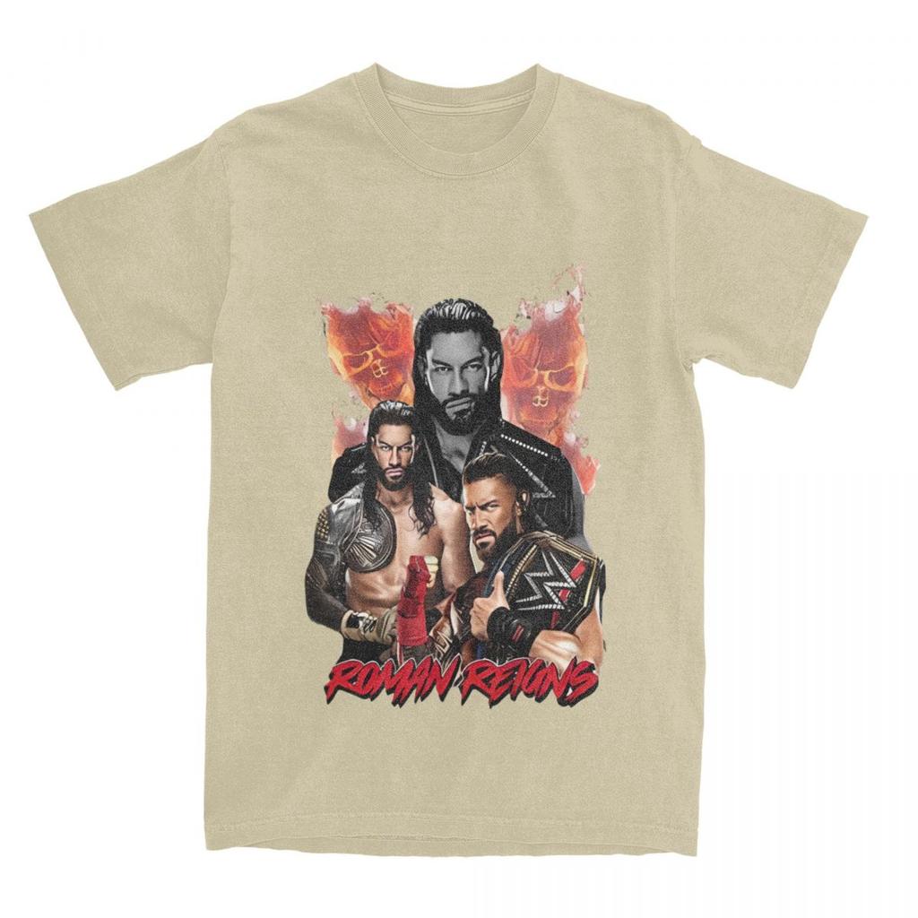 Wrestler Roman Reigns Wrestling Merch T-Shirt for Men Women Funny Pure Cotton Printed Clothes
