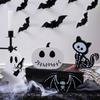 Plastic Halloweens Skull Ornaments Set Of 4 Shatterproofs Indoor Outdoor Decorative Accent