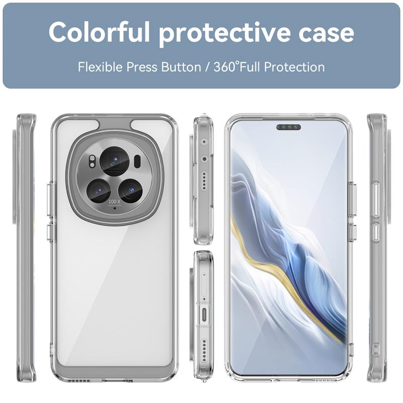 For Honor Magic 6 Pro Case Cover Huawei Honor Magic 6 Pro Capas Shockproof Colour Clear Transparent Fundas Honor Magic 6 Pro 5G