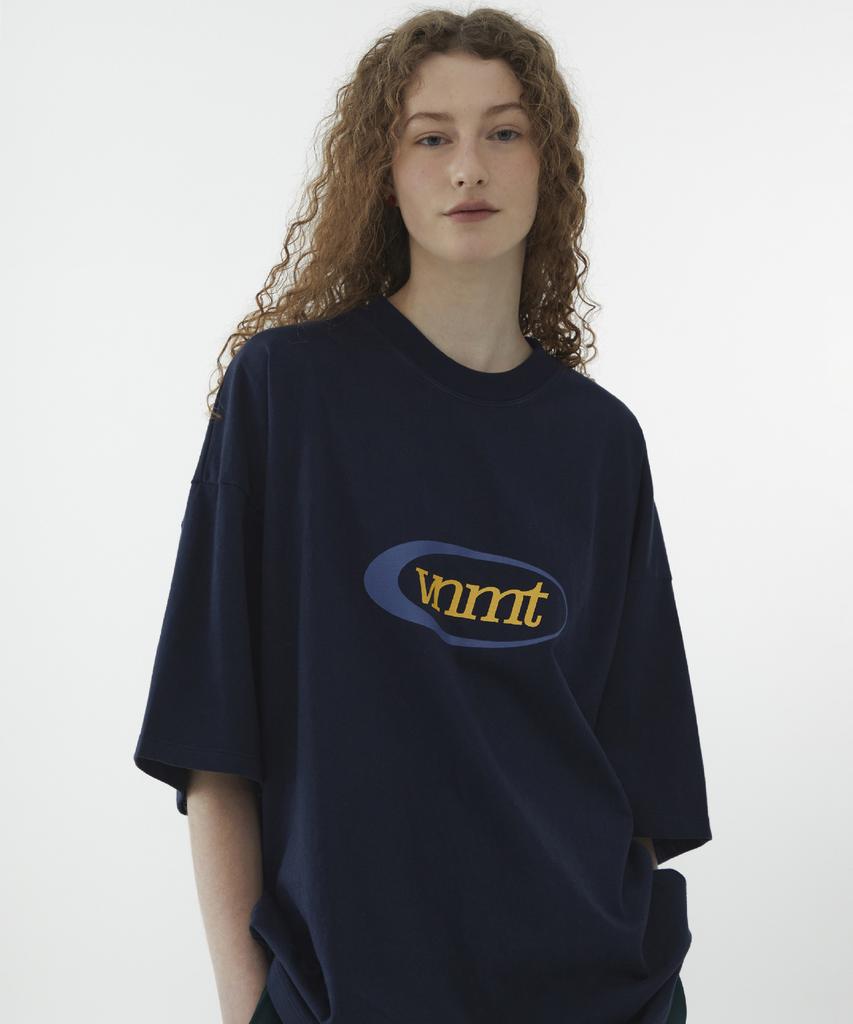 Baniswimeonteu Sport Logo Oversize T-Shirt_Navy