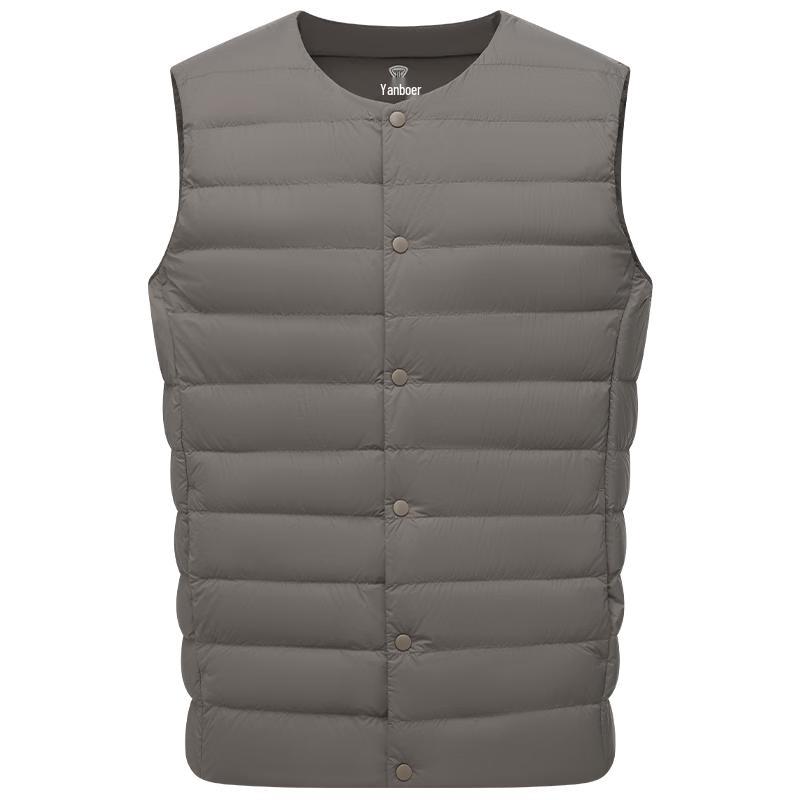 Tanboer Men's Autumn/Winter Collarless Down Vest TA5330113A