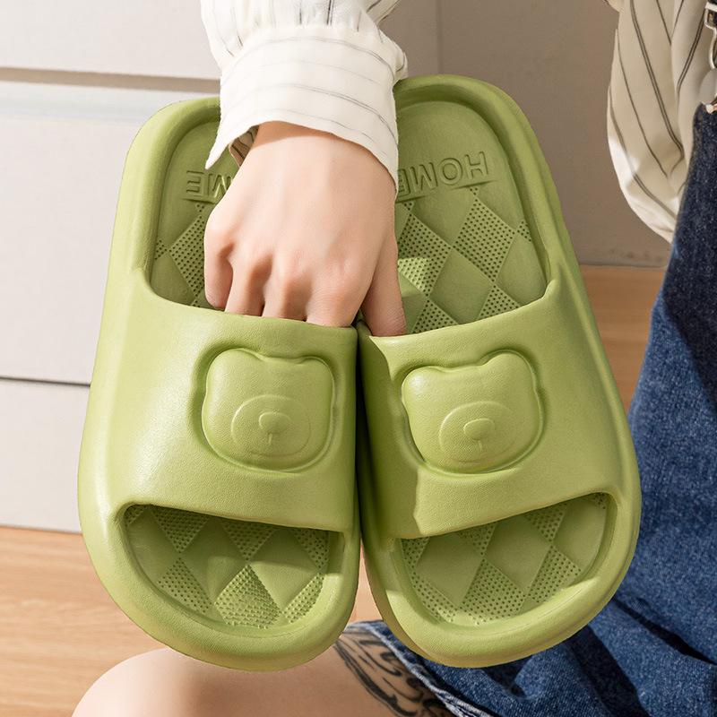 Stepping on shit couple cool slippers women wear new home furnishing home indoor thick bottom fashion non-slip silent men in summer 36-37 suitable for 35 and 36 feet 1365₽