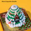 Juletre Bordkalender Med LED-lys 2025 Kalender Notatblokk Kreativ Bordkalender DIY Notater Notisblokk 3D Kunstkalender