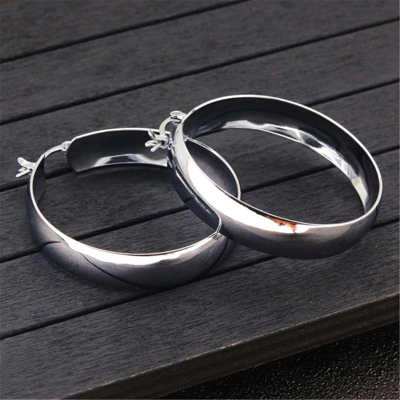 Exaggerated Large Hoop Earrings Versatile Large Gold/Silver Earrings Suitable For Both Casual And Formal Event