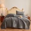 Luxury Velvet Quilt and Bedspread Set: Three-Piece High-End European Style with Multifunctional Bed Sheet and Blanket