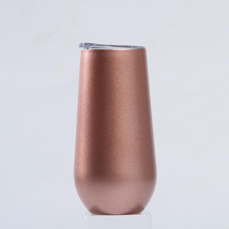 6Oz Eggshell Cup 304 Stainless Steel Swig Double-Layer Vacuum Thermos Cup Creative Red Wine Glass U-Shaped Cup