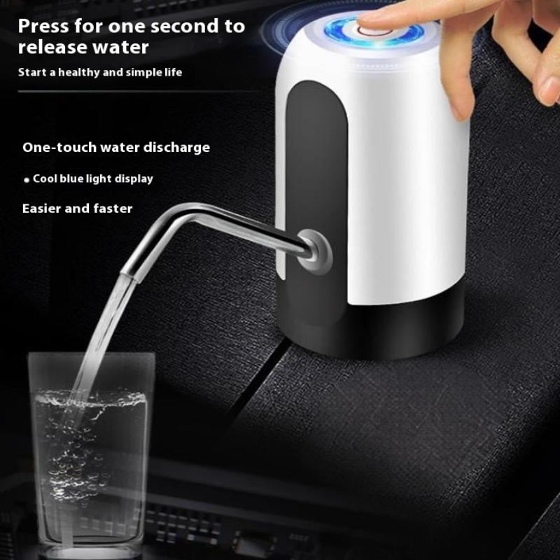 Pompa Ricaricabile USB per Bottiglia d'Acqua Dispenser per Bottiglia d'Acqua da 5 Galloni Campeggio Portatile Elettrico Ricaricabile Riutilizzabile