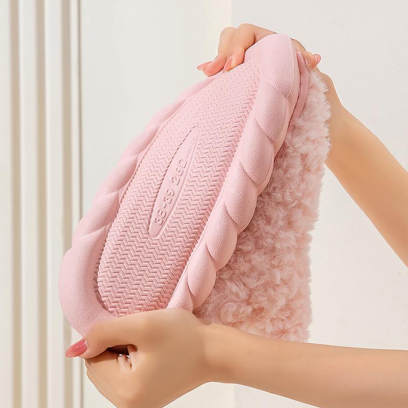 Damen Hausschuhe EVA Memory Foam Gemütlich Weich Leicht Mädchen Kurze Stiefel Warm Winter Flauschige Hausschuhe