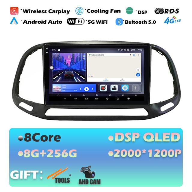 9'' For Fiat Doblo 2015 - 2020 DSP RDS Car Radio Android 14 GPS Navigation Auto Stereo Wifi Bluetooth Multimedia Player