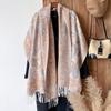 Ethnic Style Wear Shawl Women's Scarf Scarf Jacquard Cashew Fruit Tassel Cotton Women's Long Scarf Shawl Versatile