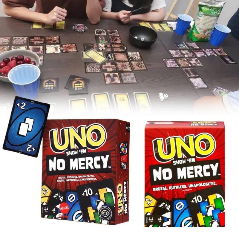 Uno Em Show No Mercy Poker Card Board Game Family Party Prop Educational Toy