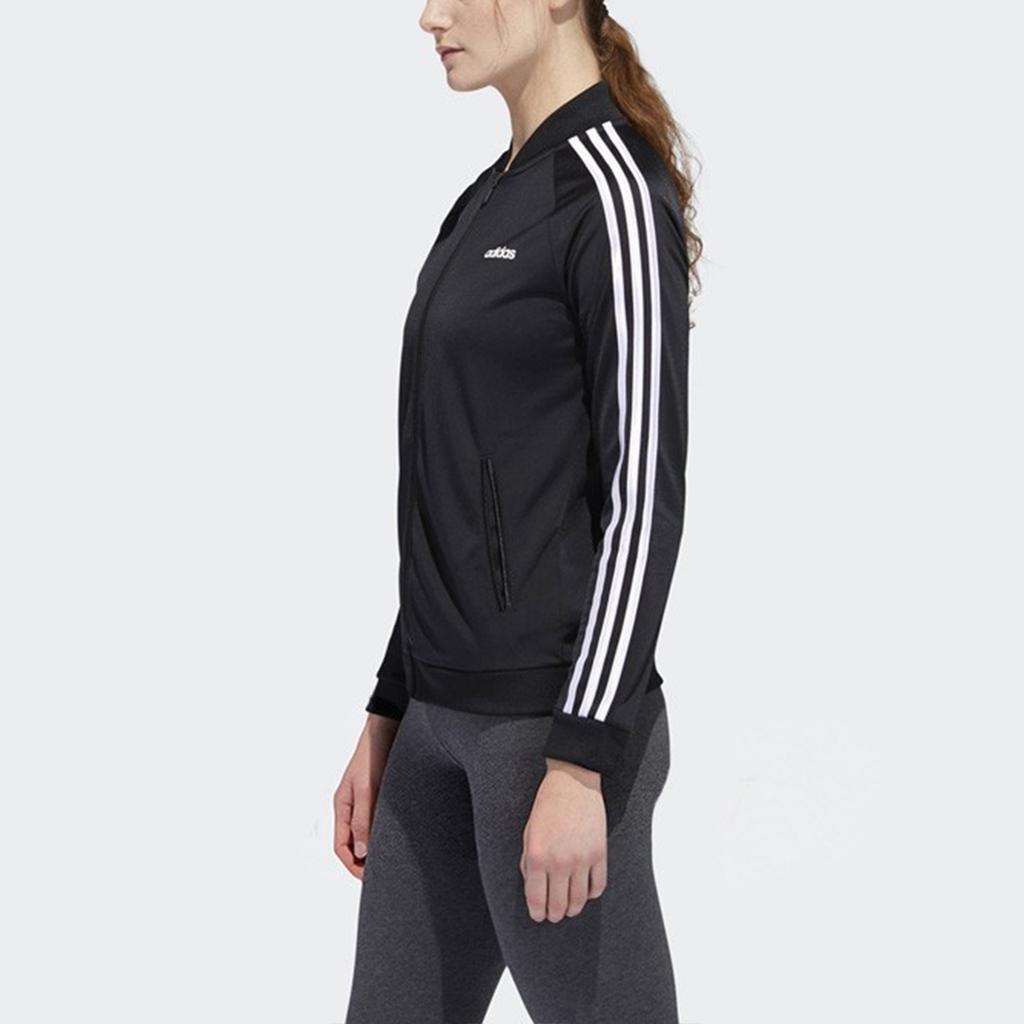 Adidas Neo Classic Sports Stand Collar Jacket Women Jackets Black DZ7657