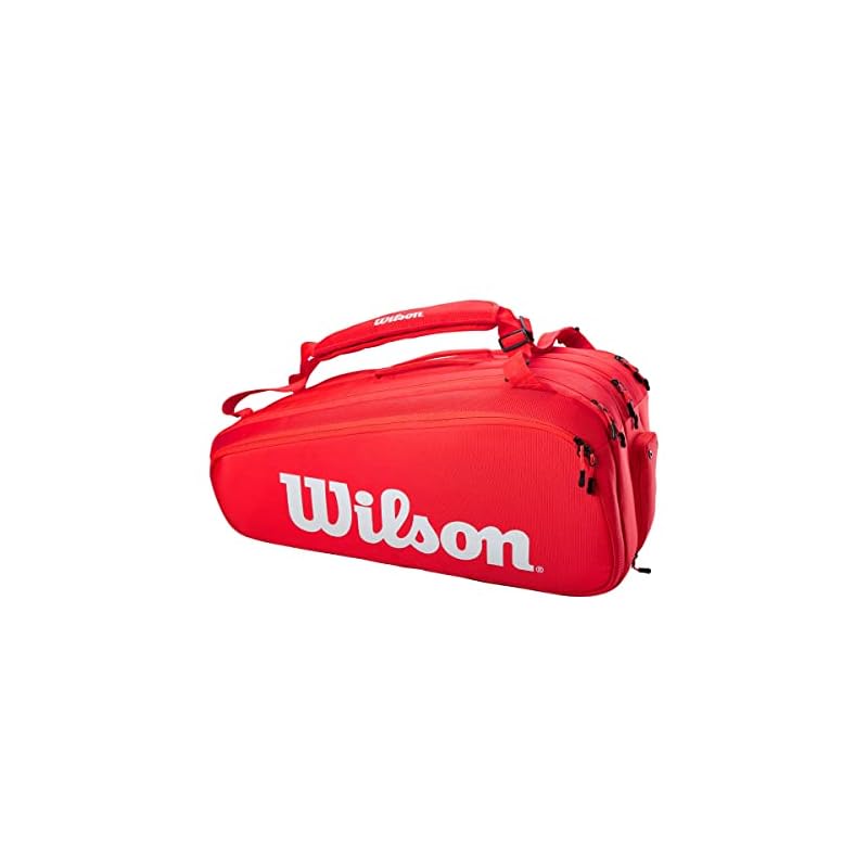 Wilson Tennis-/Badmintonschläger Tasche Super PK Rot (SUPER TOUR 15 PK)