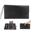 Multi Functional Scissors Hair Comb Handbag Clips Hairdressing Tool Storage Bag Black(Black )