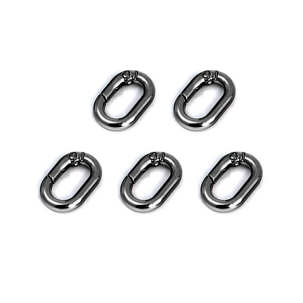 Camping Hiking Accessories Spring Oval Rings Outdoor Carabiner Handbags Clips Bag Belt Buckles