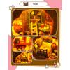 Mini Dollhouse Miniatures DIY Doll House with Furniture Lights Cute Plush Toys Children Birthday Christmas Gifts