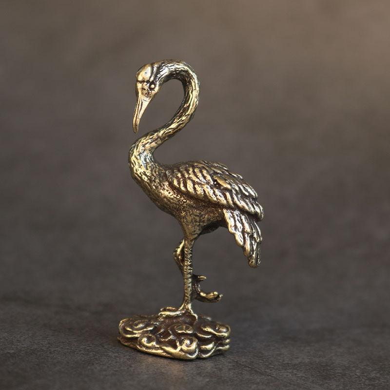 Figurine Macara din alama Miniaturi Ornamente de birou Decoratiuni camera de zi Artizanat Accesorii Statuie animal mic