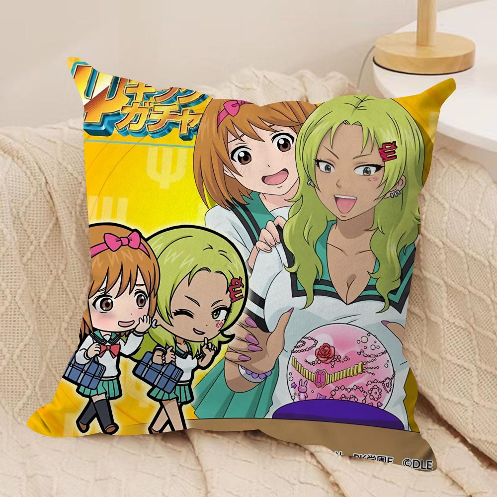 Saiki KKusuoTeruhashi Kokomi Cushion Cover Silky Short Plush Invisible Zipper Dustproof Sofa Pillow Case for Home Decor