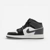 Jordan 1 Mid Black White Iron Grey