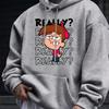 2025 Men's Casual Hooded Sweatshirt - Fun spotted dog pattern print, bright yellow color, kangaroo-style pockets, adjustable