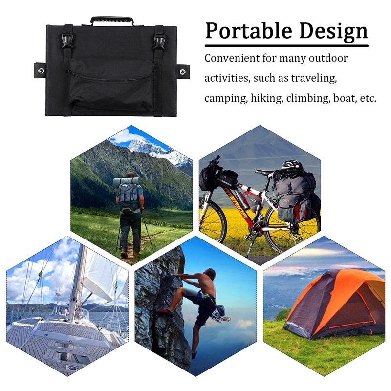 30W/60W/90W/120W/150W/180W Foldable Waterproof Solar Panel Charger Charging Outdoor Camping For Boat Car RV Phone PC