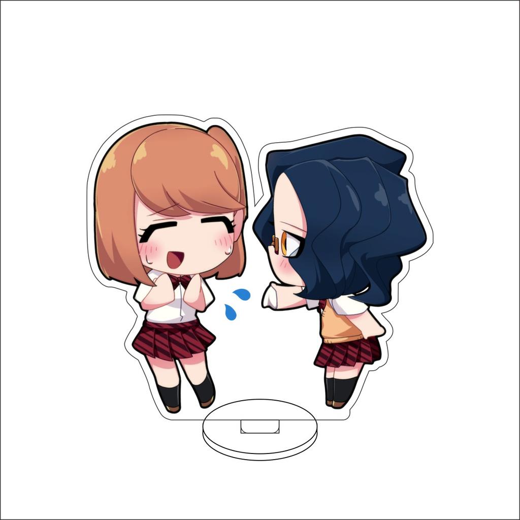 10CM Anime Komi Can't Communicate Figure Stand Model Komi Shōko/Tadano Hitohito/OsanaNajimi Cute Desk Decor Standing Sign Gifts