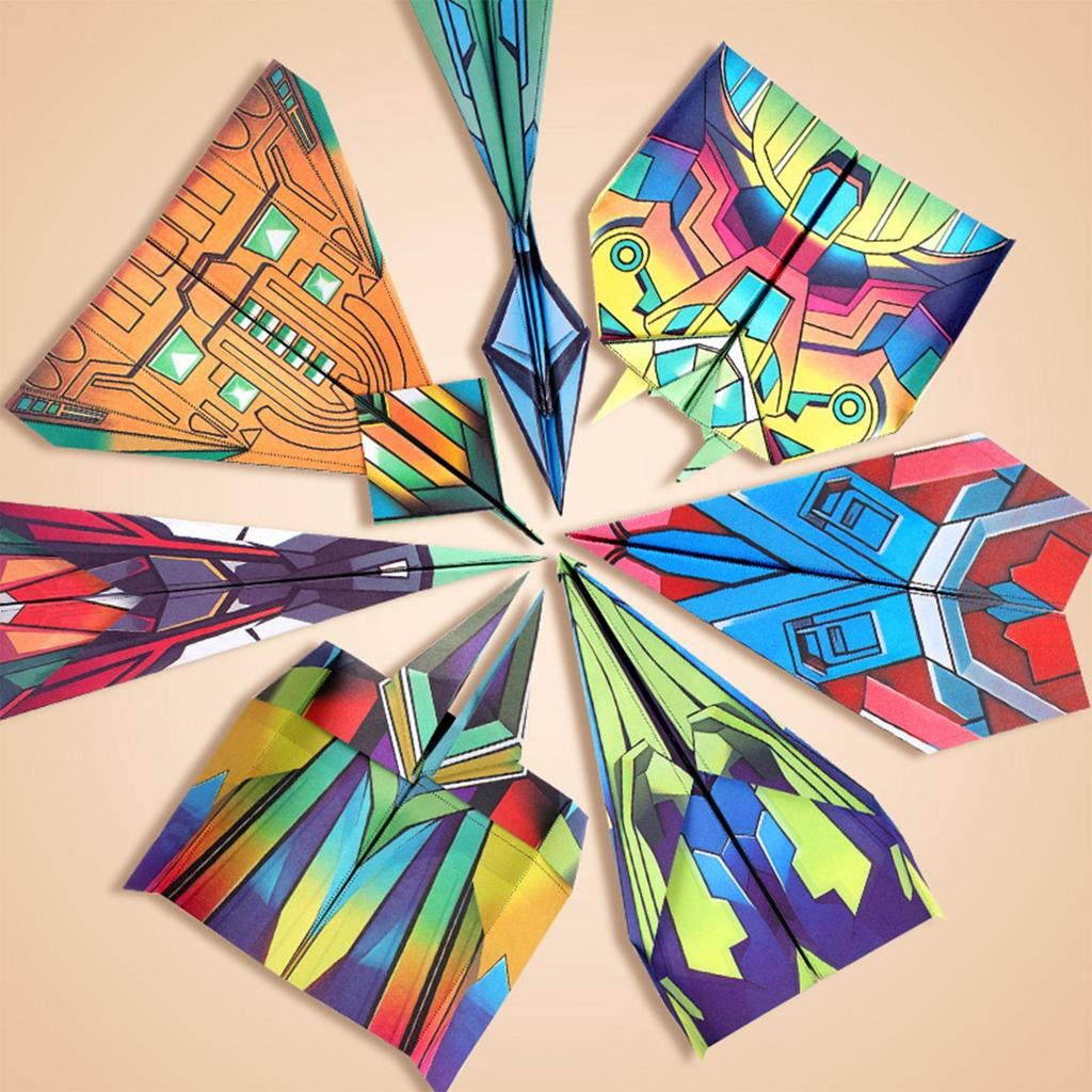 12 Patterns Paper Airplane Book, Creative STEM Toys for Kids & Adults, Perfect Gift for Birthday, Travel, Classroom & Home