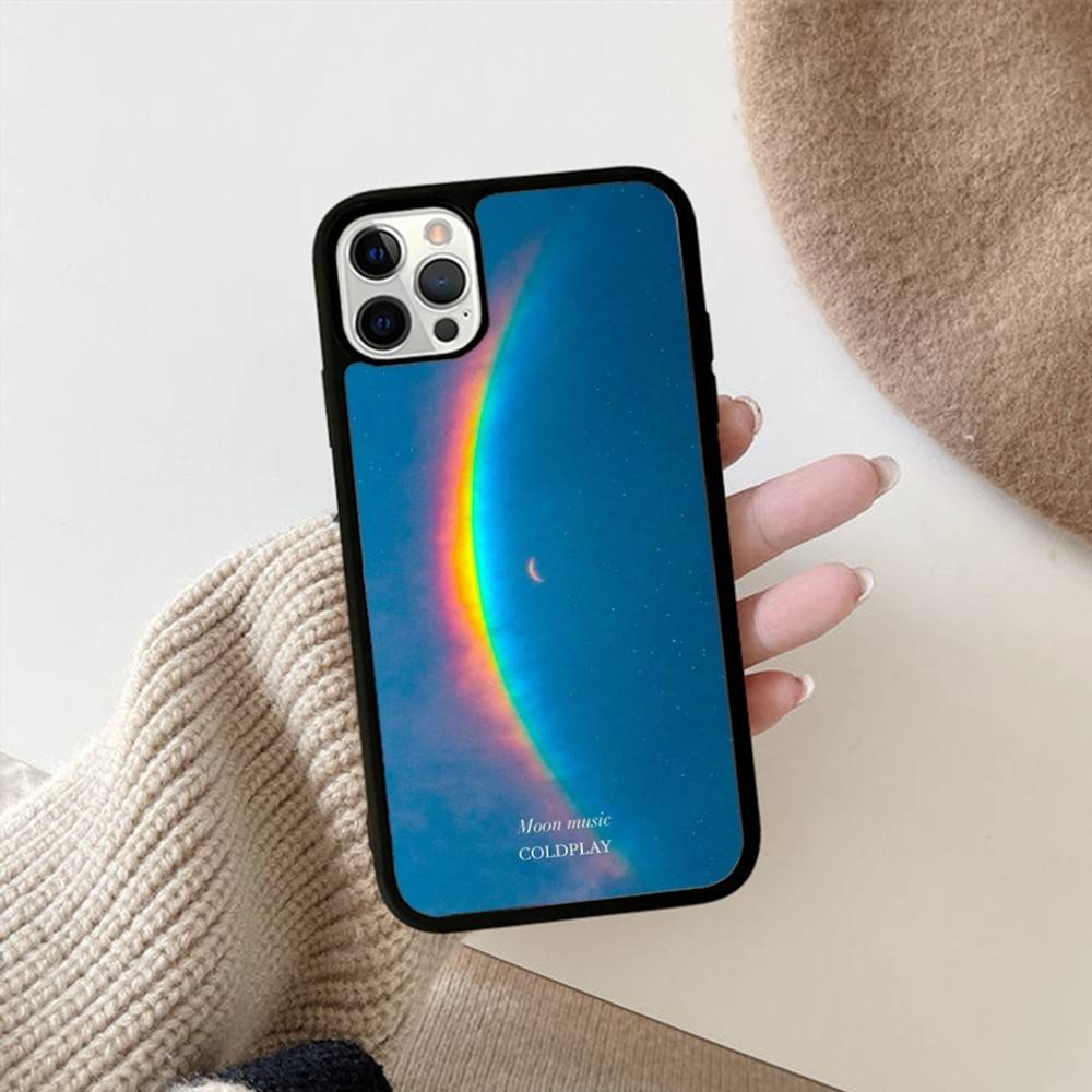 Moon Music Coldplay Band PC+TPU Phone Case For IPhone 17 16 15 14 PRO MAX 11 12 13 PLUS MINI Cover