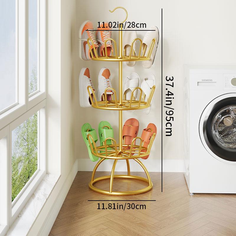 3-уровневая обувница, сушилка для балкона, простая обувница для прихожей, металлическая полка для тапочек и стирки обуви
