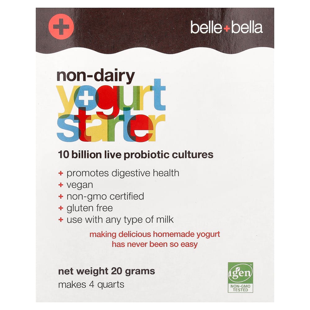 Belle+Bella Dairy-Free Yogurt Starter, 4-Pack, 5g Each