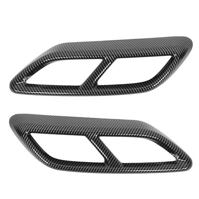 2PCS Exhaust Muffler Tail Pipe Cover Left Right Decorative Tail Throat Frame for A3 8Y 2021 Onwards Carbon Fiber