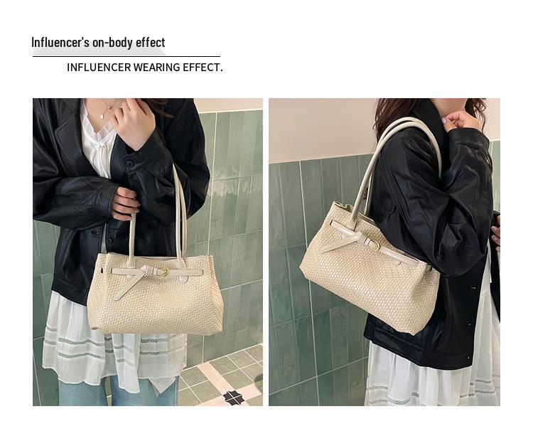 Women's 2026 New Large Capacity Versatile One-Shoulder Tote Bag for Fashion and Work Commute