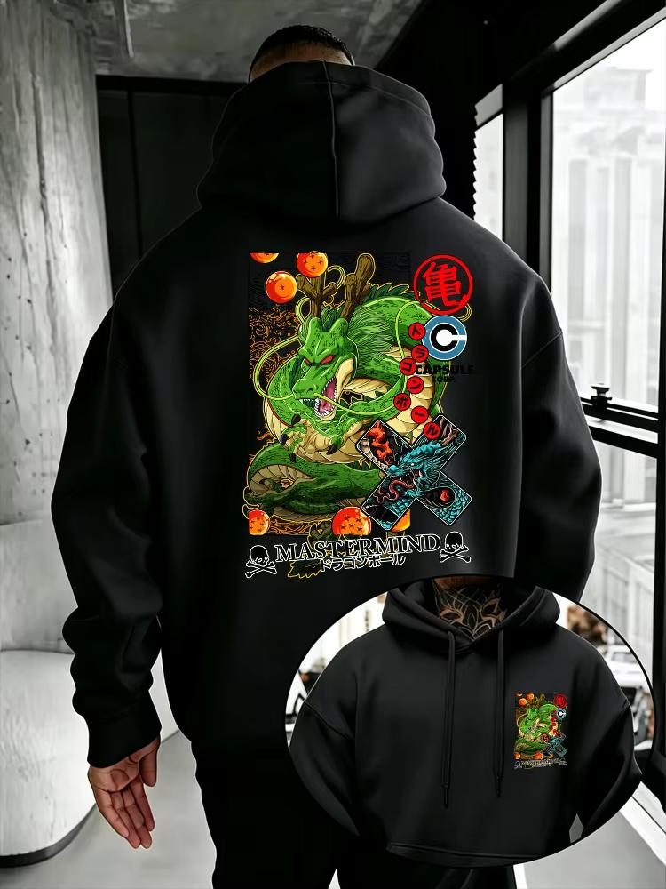 Dragon Ball Men's Anime Themed Hoodie Warm Loose Casual Sweatshirt Suitable For Autumn And Winter Women And Men Hoodies