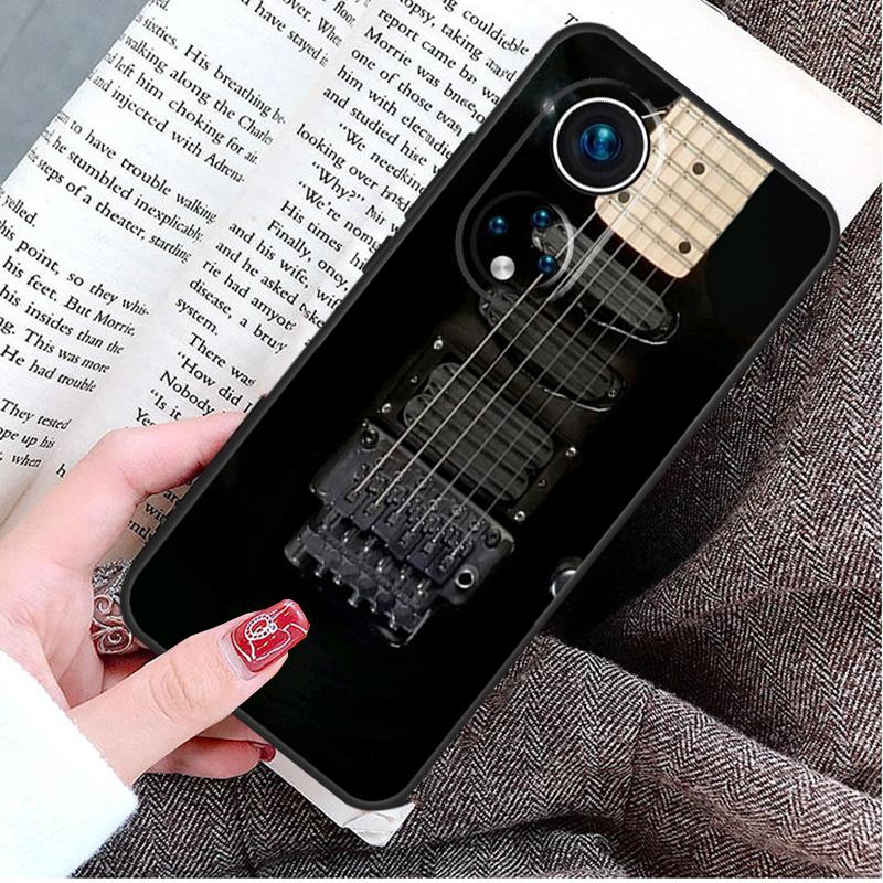 Guitar Violin Fiddle Music Case For Honor X9a X8a X7a X6a X6 X7 X8 X9 X8b X9b 50 70 90 Magic 5 Lite Magic 6 Pro Cover