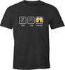 Men T Shirt Scissors Stone Pair Beer Funny Drinking Shirt Drinking Beer Party