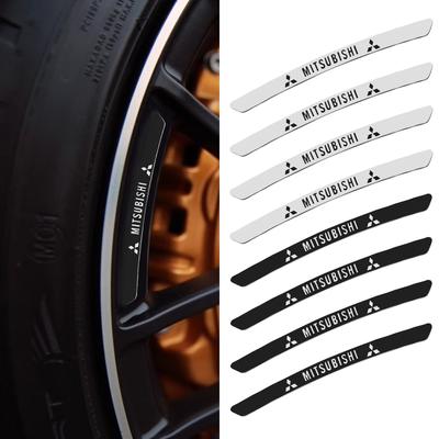 Auto-Logo Aluminium-Aufkleber Auto-Radnaben-Dekoration Für Lancer 9 10 Outlander 3 Pajero ASX L200 Xpander Colt RalliArt