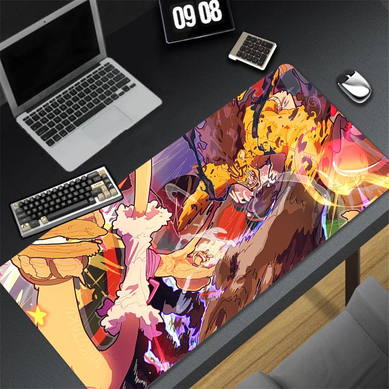 New Mouse Pads Computer Japan Anime One Piece Mausepad Laptop Dragon Luffy Extended Desk Mat PC Cushion Office Accessories Rug